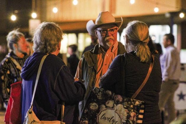 Childress Farmers Market makes donation to Childress Downtown Historical Association during evening finale