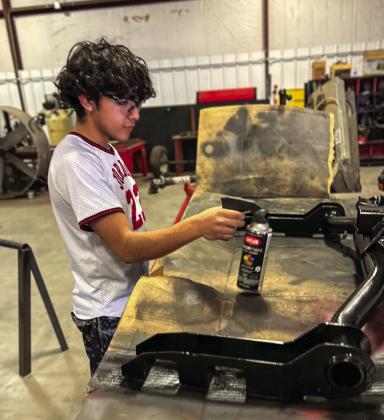 Memphis Independent School District (ISD) students work on recent projects at the Memphis ISD Career and Training Center. Photos Courtesy of Memphis ISD