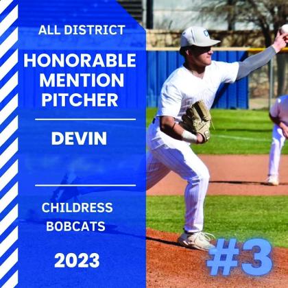 Devin Edmondson, Senior, Honorable Mention Pitcher