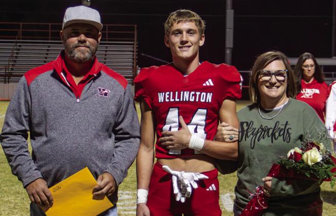 Travis Tillman is the son of Baron and Lana Tillman. He has played varsity football for the Skyrockets for one year.