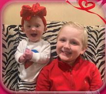 Kaydence Faith, 20 months, and Landry Stone, 5, are the children of Justin and Natasha Mixon, of Wellington, grandchildren of Tammy Sawyer, of Lubbock, and Al and Carol Mixon, of Dodson, and great-grandchildren of Margie Smith, of Lubbock.