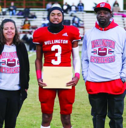 Jordan Nation is the son of April Lindsey and Tyran Lewis. He has played varsity football for four years.
