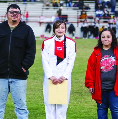 Angela Molina is the daughter of Larry and Melinda Molina. She is a drum major and has been a member of the Rocket Regiment for five years.