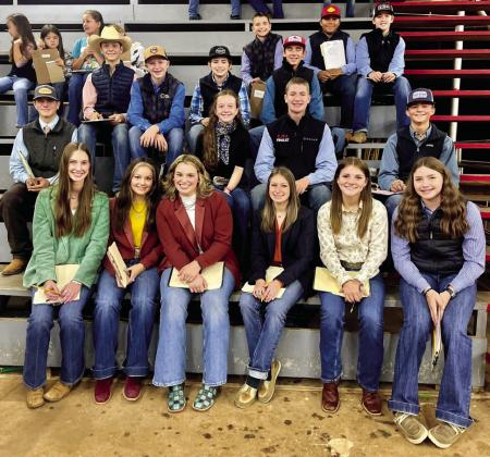 Childress County 4-H members compete at the District 3 4-H Livestock Judging Contest Wednesday, Nov. 9 in Vernon. Courtesy Photo