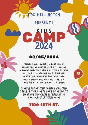 Wellington First Baptist hosts Kids Camp Sunday