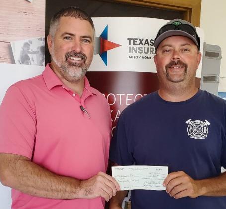 Collingsworth Farm Bureau provides proceeds to further Orr’s fire training
