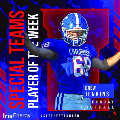 Bobcat junior defensive back Kashton Patterson is the Iris Energy Defensive Player of the Week. Patterson totaled one tackle and five assists in Week 4.