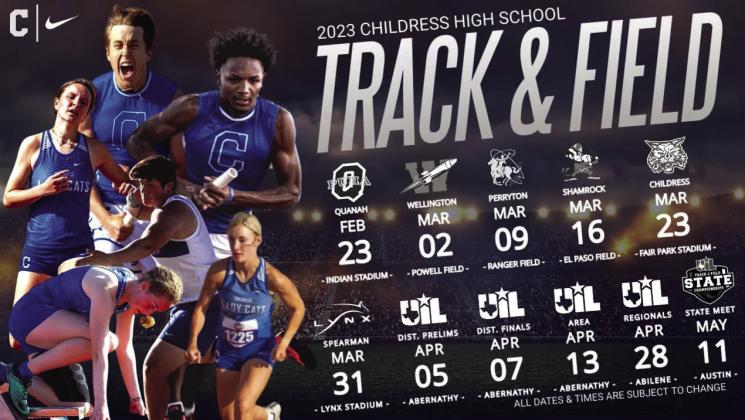 Childress High School announces track and field schedule
