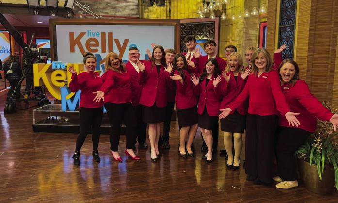 Lights, camera, action! Family, Career and Community Leaders of America (FCCLA) National Officers, including National Vice President of Public Relations Kimi Ward, a Childress High School senior, takes national television, premiering on Live with Kelly and Mark.