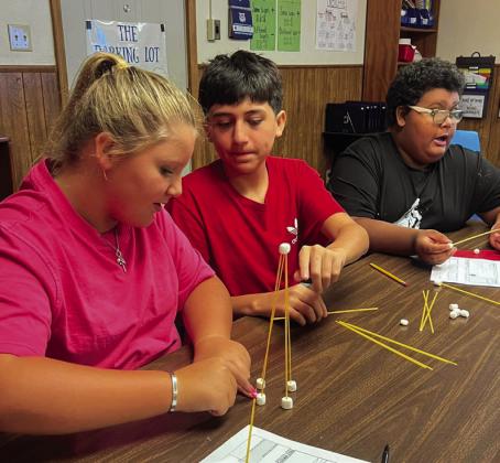 Childress Junior High School students celebrate busy first week of school