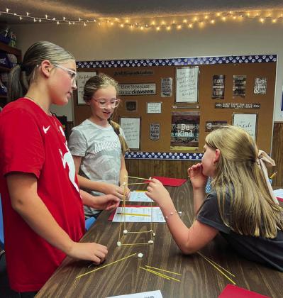 Childress Junior High School students celebrate busy first week of school
