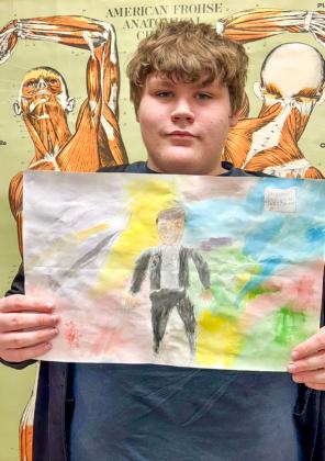 Art students create selfportraits