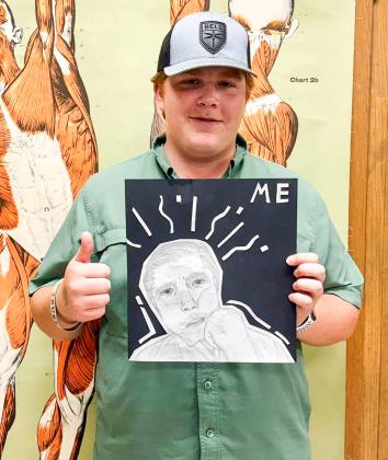 Art students create selfportraits