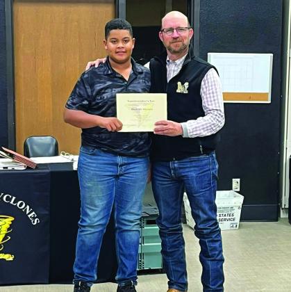 Memphis ISD recognizes Superintendent’s List, Employee of the Month honorees