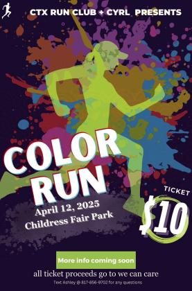 CTX Run Club, CYRL partner for 2025 Childress Color Run