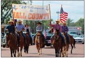 Anslie Montgomery, center, wins the Horse Riders category, followed by second-place Chelsea Perkins and third-place Amber Montgomery.
