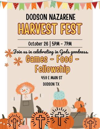 Dodson Nazarene plots harvest fest