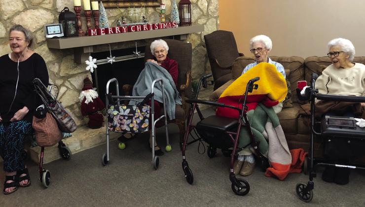 Collingsworth youth serenade residents with Christmas carols