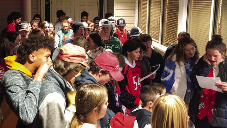 Collingsworth youth serenade residents with Christmas carols