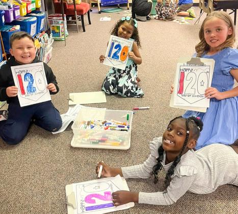 Childress Elementary School students celebrate 120 days of learning