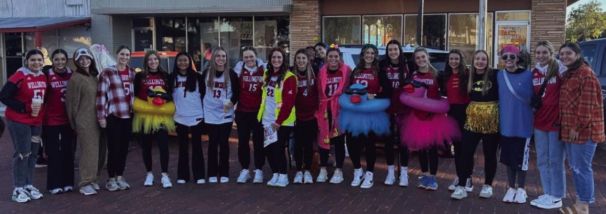 Lady Rockets: Most Team Spirit. Nineteen trunks and hundreds of visitors convened for the 2023 Collingsworth County Chamber of Commerce Trunk or Treat event at Wellington’s downtown square on Tuesday evening, Oct. 31. Courtesy Photo