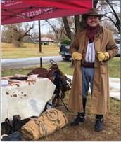 Representing the Texas Historical Commission, Evan Wenner described the life of a cowboy on the Charles Goodnight Ranch.