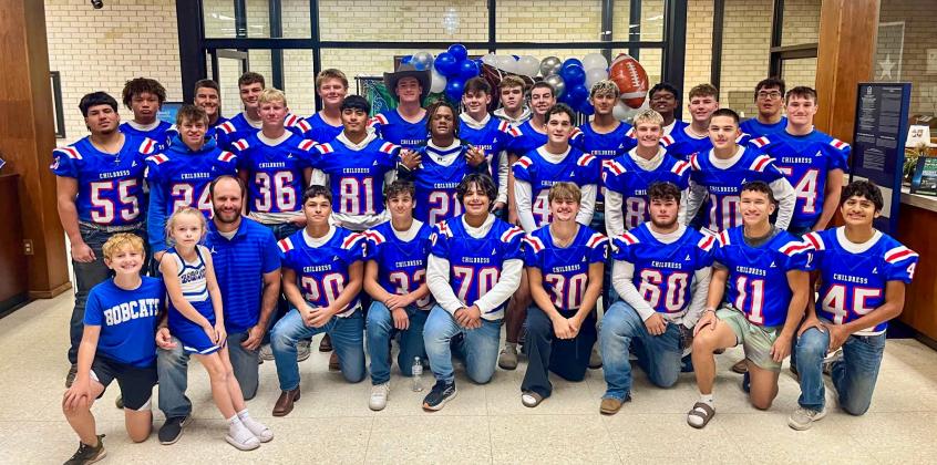 First United Bank welcomes the Childress Bobcats for breakfast at 6 a.m. Friday, Oct. 24, fueling the players prior to their matchup against Dimmitt. Courtesy Photos