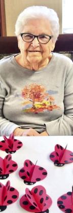 Memphis Convalescent Center residents recently construct ladybugs. Courtesy Photos