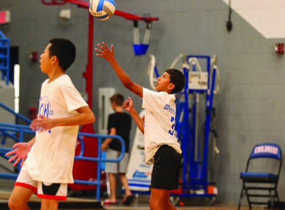 Bobkittens compete in powderbuff volleyball