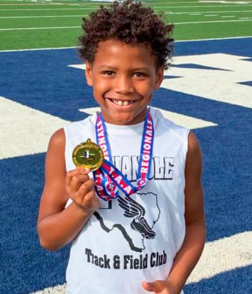 Texas Panhandle Track and Field Club athletes punch their tickets for the upcoming Texas Amateur Athletic Foundation State Games of Texas, which will be held Thursday, July 30-Sunday, Aug. 2 in Bryan-College Station. COURTESY PHOTOS
