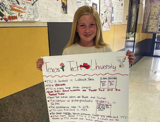 Sixth graders research higher education options