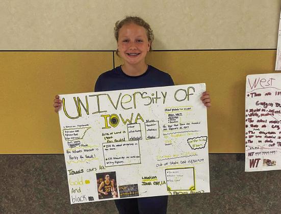 Sixth graders research higher education options