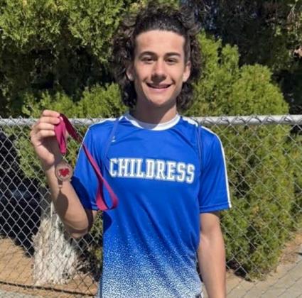 Afton Tipa is the consolation bracket champion at the recent Vernon Tennis Tournament Thursday, Feb. 26 at the Hillcrest Community Center.