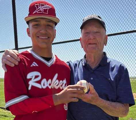 Stallings throws the first pitch to openWellington Little League season