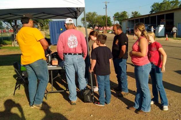 Following an EF-3 tornado in Matador, Hall County 4-H members collect and donate necessities, including food, water and more, to the community. According to reports, the tornado was on the ground for 18 minutes along a path that was 9.4 miles long and 600 yards wide. Courtesy Photos