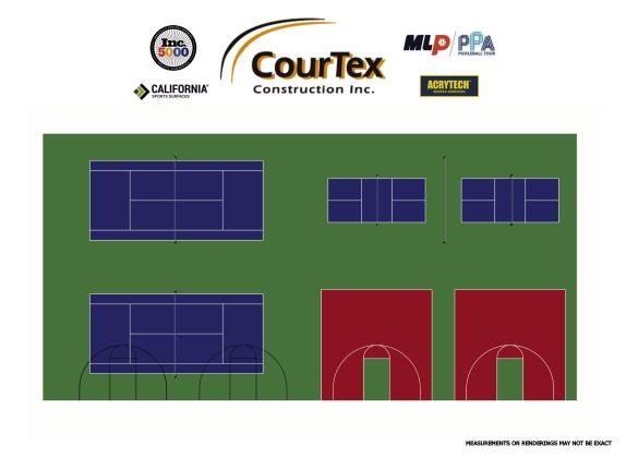 The Fair Park tennis courts will be closed for renovation for 12-14 days from the beginning of the project start date, which is anticipated to commence at the end of this week, according to Childress Municipal Development District (MDD) Executive Director Sheabree Nix. Courtesy Graphic