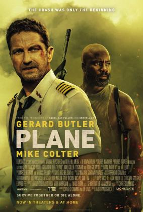 “Plane,” featuring Gerard Butler and Mike Colter, will show at the Palace Theater at 7 p.m. Saturday, April 15. For Palace Theater text alerts, text “MOVIE” to 323-579-2011. Courtesy Image