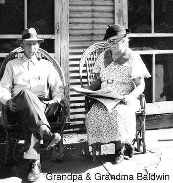 Grandpa and Grandma Baldwin Jim Leggitt Collection