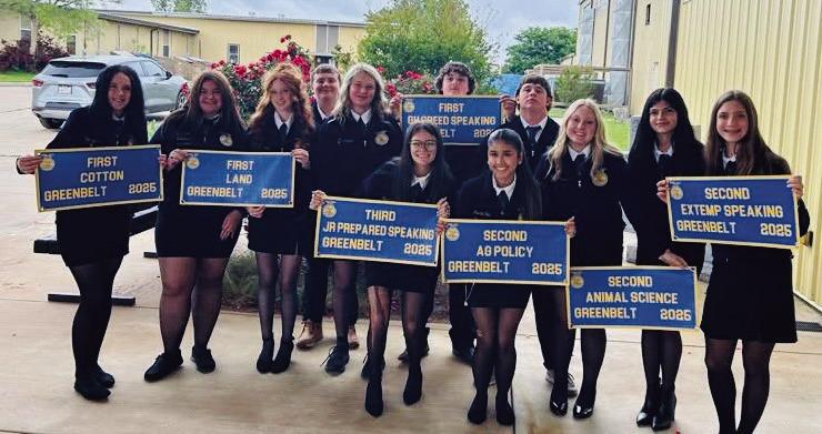 Memphis,Wellington FFA represent at Greenbelt District Meeting