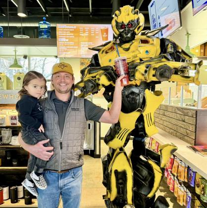 I Heart Cookies Co., home of the Deep-Dish cookie, as well as Bumblebee, a fictional robotic character in the Transformers franchise, visit HTeaO Thursday, Jan. 18. “I Heart Cookies Co. and Bumblebee were a hit,” HTeaO Childress co-owner Vandon Vest said. “Thank you to everyone for stopping into HTeaO Childress today.” Photos Courtesy of HTeaO Childress