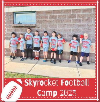 Football campers learn Skyrocket traditions