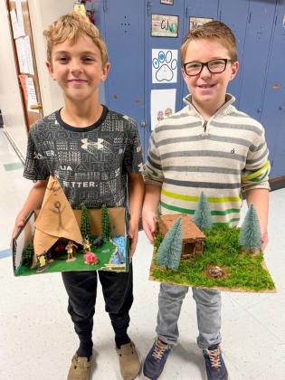 Fourth graders create Native American