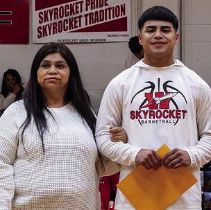 Miguel Rincon is the son of Nora Rincon and Hilberto. He has played varsity basketball for the Rockets for one year. After high school, Miguel plans to attend trade school to become an electrician.