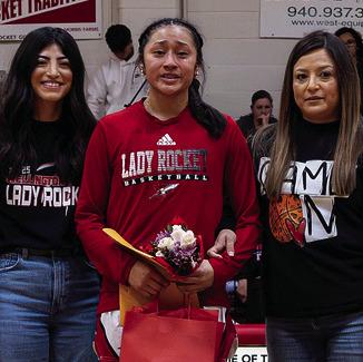 Leslie Rodriguez is the daughter of Ramon and Rebecca Rodriguez. She has played varsity basketball for the Lady Rockets for three years. After high school, Leslie plans to attend college to obtain her master’s degree in business finance.