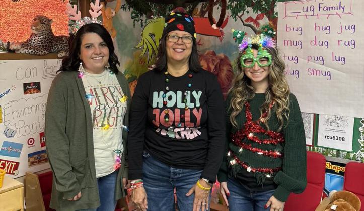 Memphis Independent School District (ISD) staff gets in the Christmas spirit, dressing in head-to-toe holiday gear Wednesday, Dec. 17. Memphis ISD