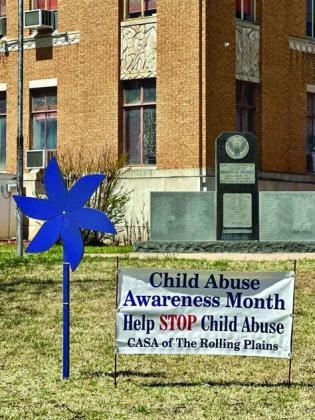 Pinwheels spotted at local courthouses