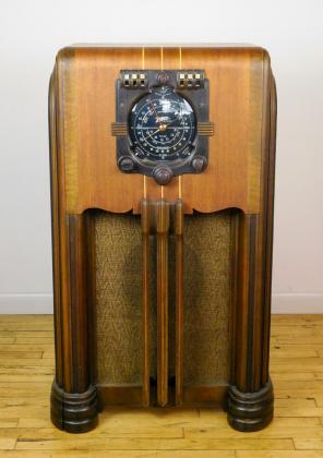 Grandpa Leggitt had a radio that sat next to his rocker in the front room.