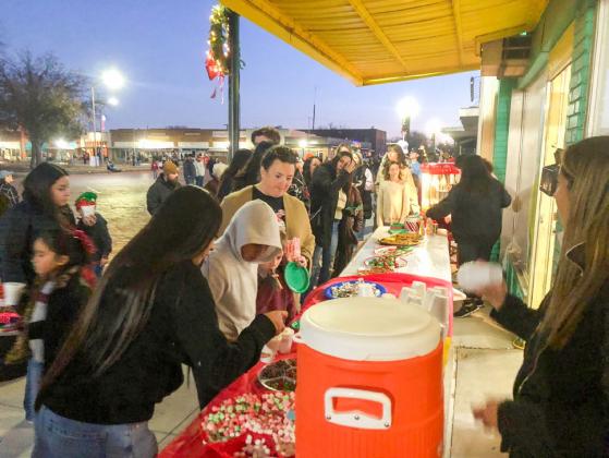 Visitors embrace Collingsworth County’s Lighting of the Square