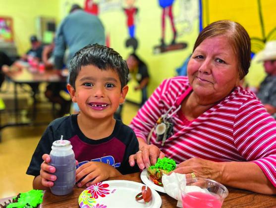 Photos Courtesy of Memphis ISD Families and friends of Travis Elementary School students gather in the Travis Elementary Cafeteria Friday, Sept. 9 for Grandparents’ Day/Cupcakes for Cyclones.
