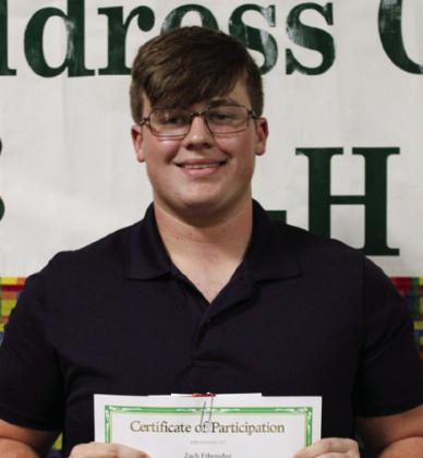 Zach Etheredge participated in Photography and was High School Club Vice President